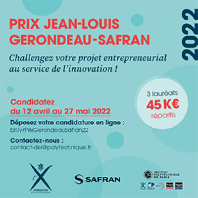 Ouverture des candidatures pour le prix Gerondeau - Safran 2022