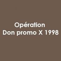 La promotion X 1998 devient Grand donateur