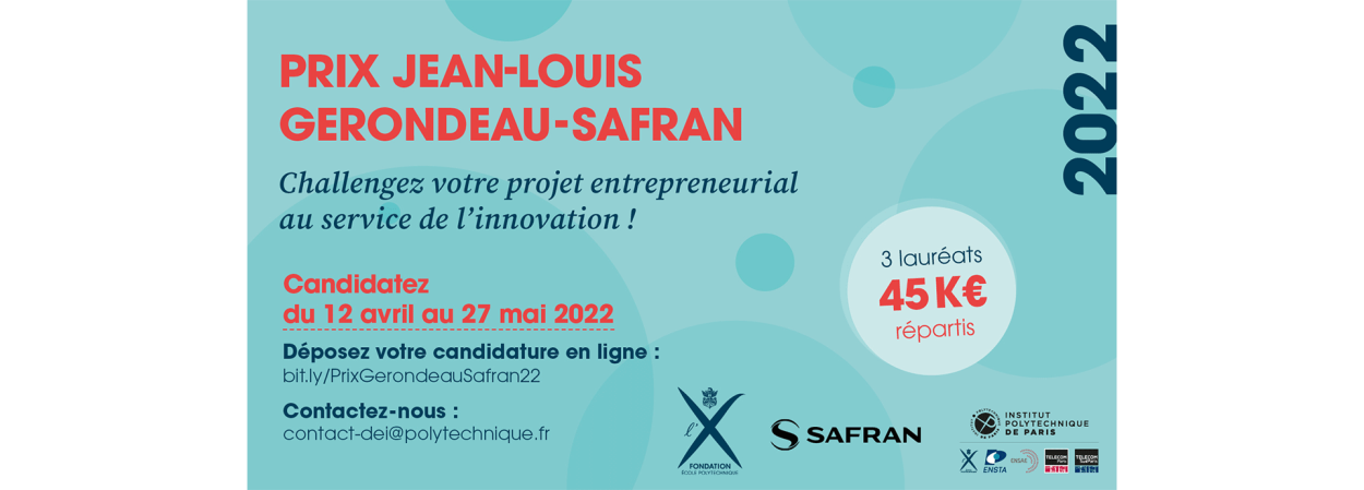 Ouverture des candidatures pour le prix Gerondeau - Safran 2022