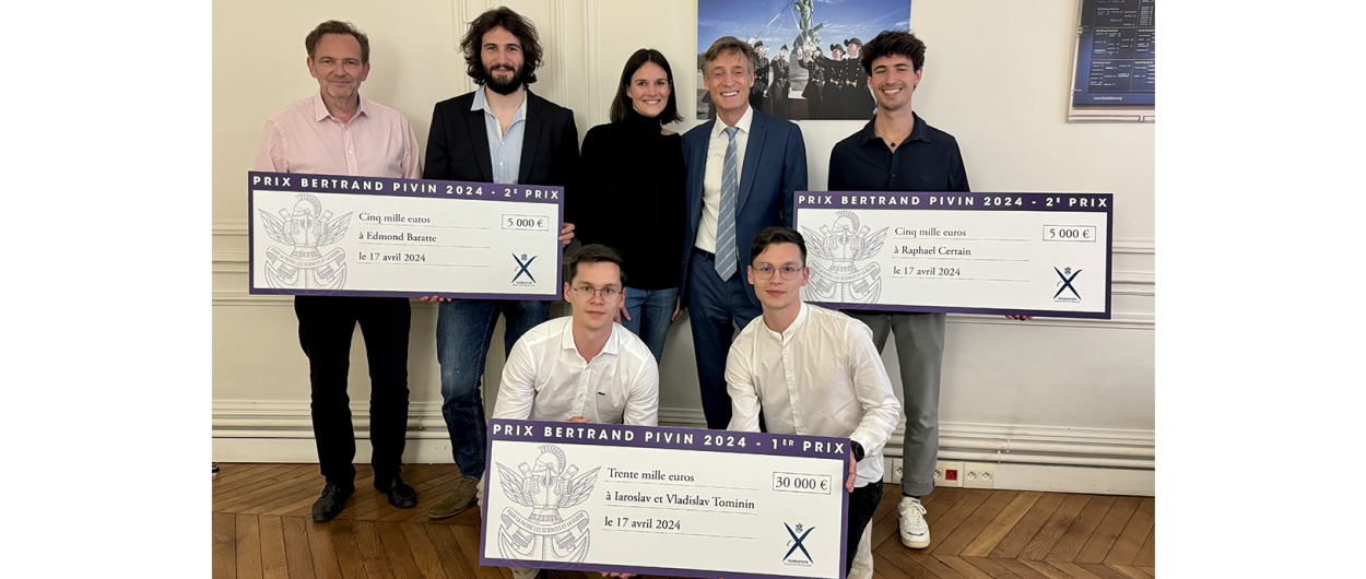 Vladislav et Iaroslav Tominin, Edmond Baratte et Raphael Certain, lauréats du Prix Bertrand Pivin 2024