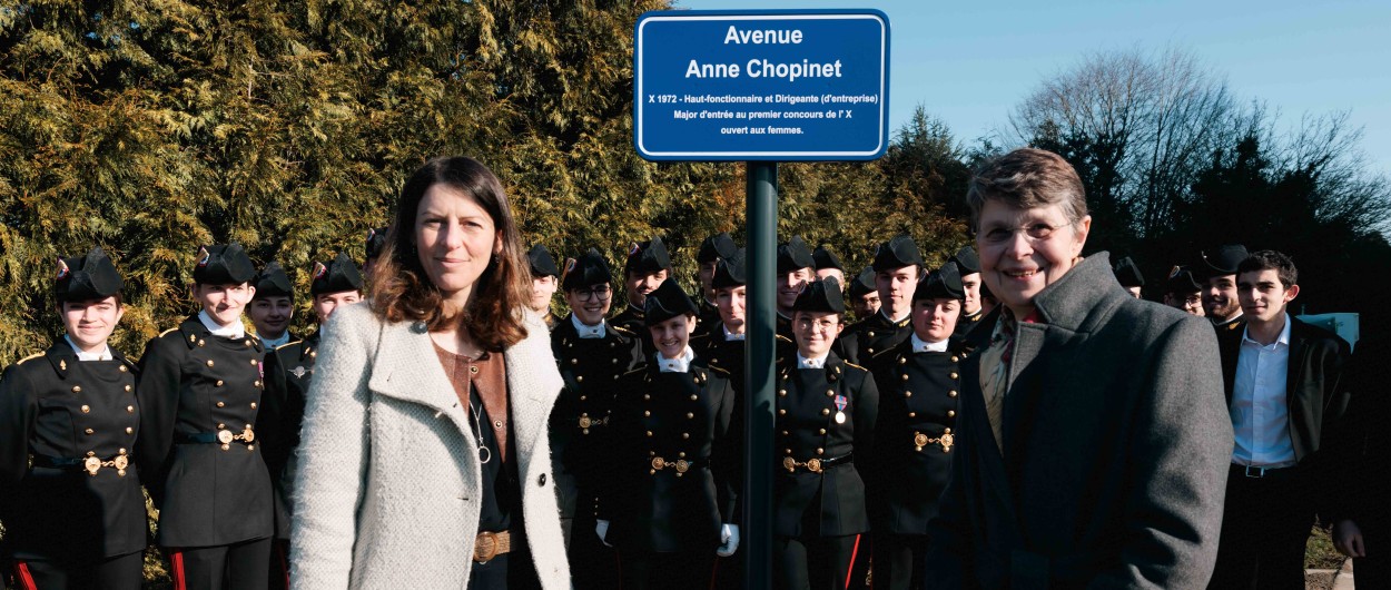 L’École polytechnique inaugure l’avenue Anne Chopinet