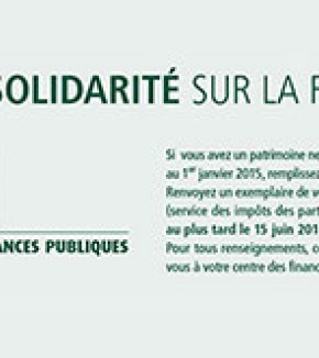 Impôt de Solidarité sur la Fortune 2016 : pensez à votre don !