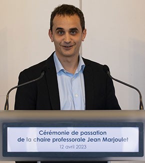 Benoît Schmutz, nouveau titulaire de la chaire professorale Jean Marjoulet de l’École polytechnique