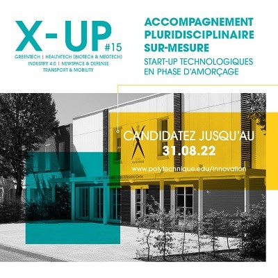 X-Up : Candidatures ouvertes pour la prochaine promo de l’incubateur TECH de l’X 
