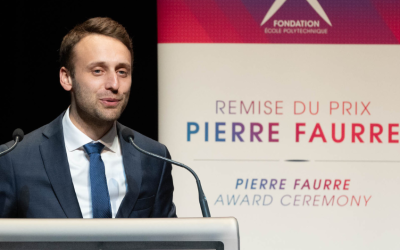 Alban Negret (X 2011),  responsable du pôle Innovation du Groupe ADP,  lauréat du prix Pierre Faurre 2023
