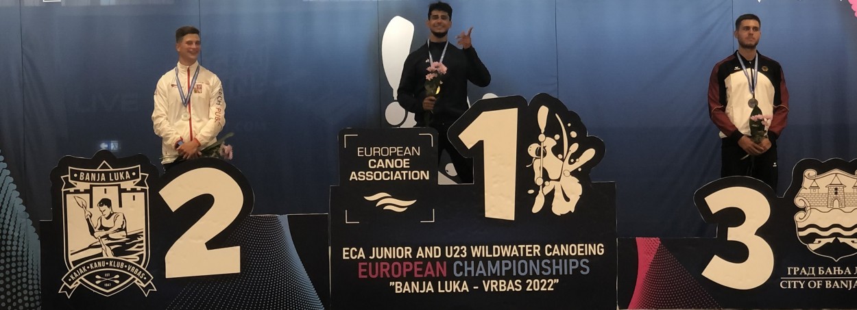 Augustin Reboul (X20) en or et en argent aux Championnats d’Europe des jeunes kayakistes