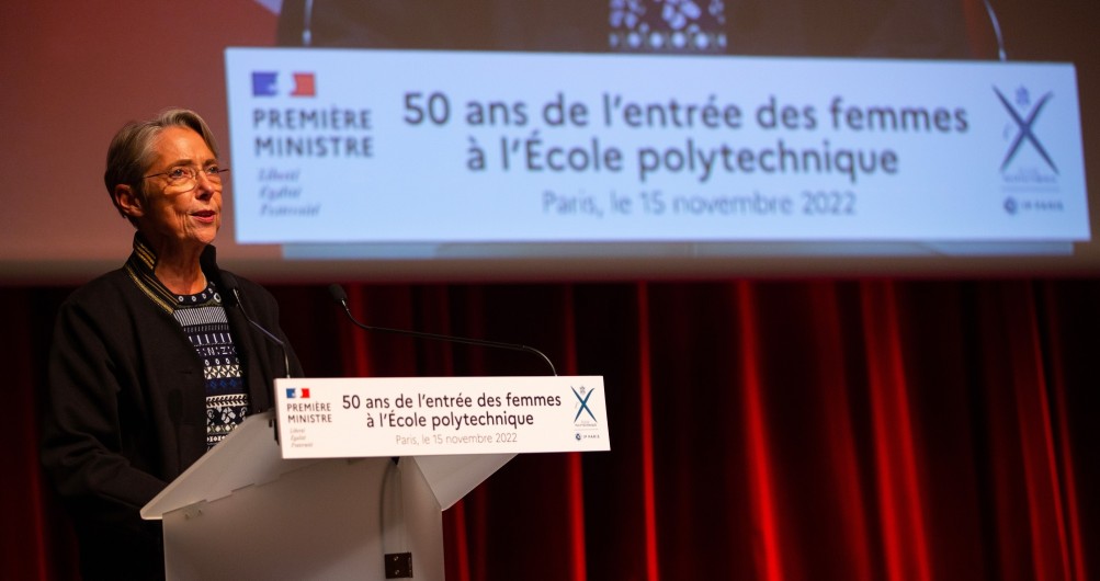 French Prime Minister closes the ceremonies marking the 50th anniversary of women entering at École Polytechnique 