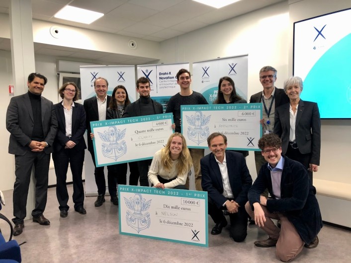 Nelson, Amphitrite and Clarity, the three winning start-ups of the X-Impact Tech 2022 Awards