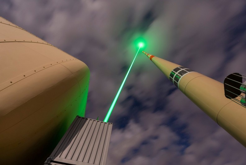 Deflecting lightning with a laser lightning rod