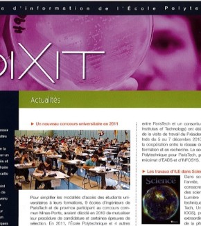 Dixit, la lettre mensuelle d'information de l'X, sort son 100e numéro