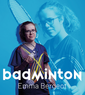 Série Sports à l'X - Emma Bergeot, X22, section badminton