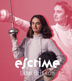 Série Sports à l'X - Lise Brisson X22, section escrime