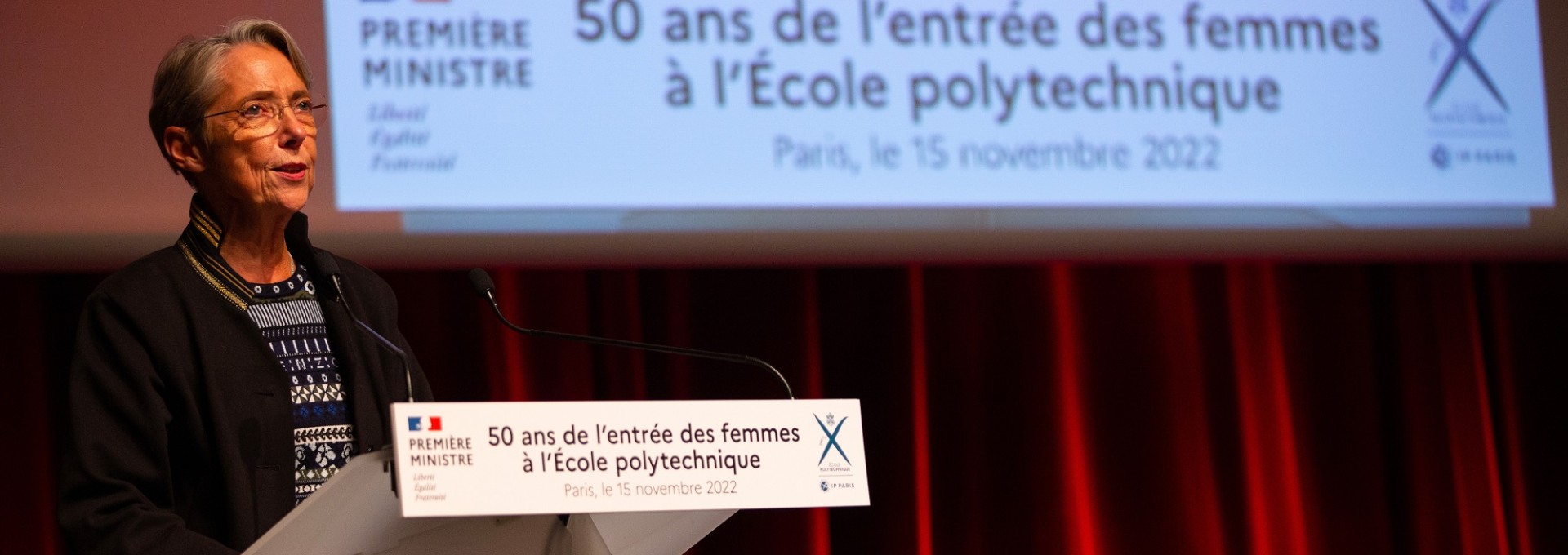 French Prime Minister closes the ceremonies marking the 50th anniversary of women entering at École Polytechnique 