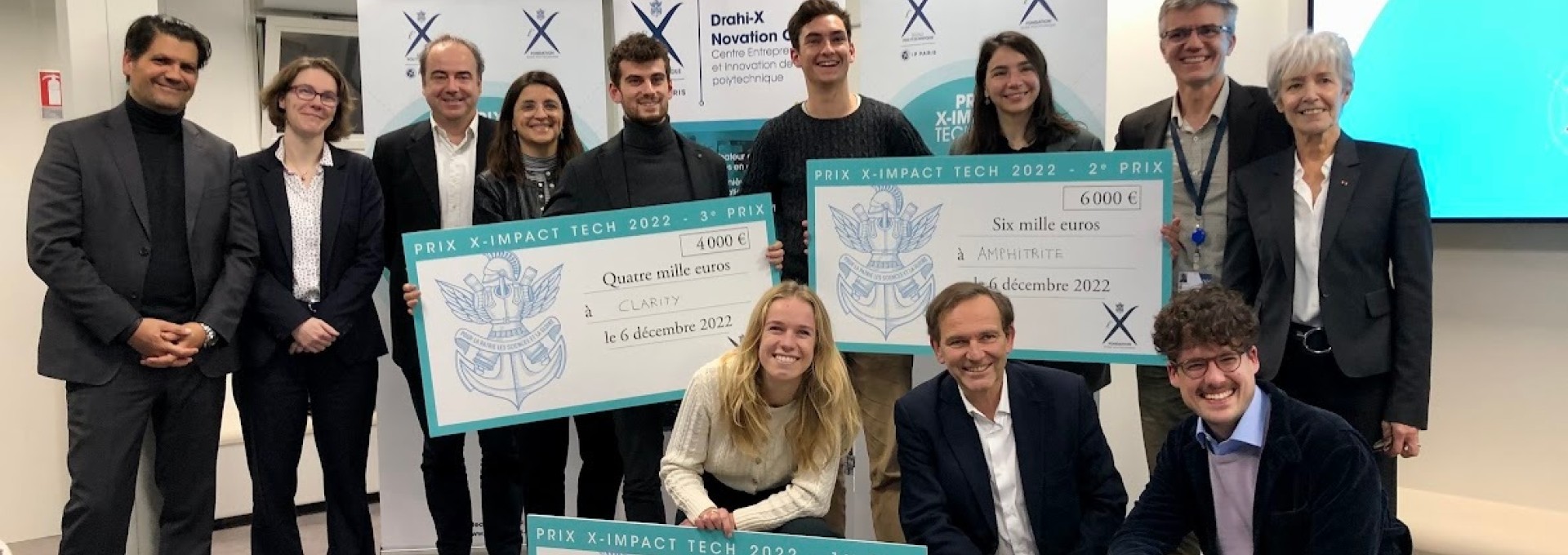 Nelson, Amphitrite et Clarity, les trois lauréats du Prix X-Impact Tech 2022 