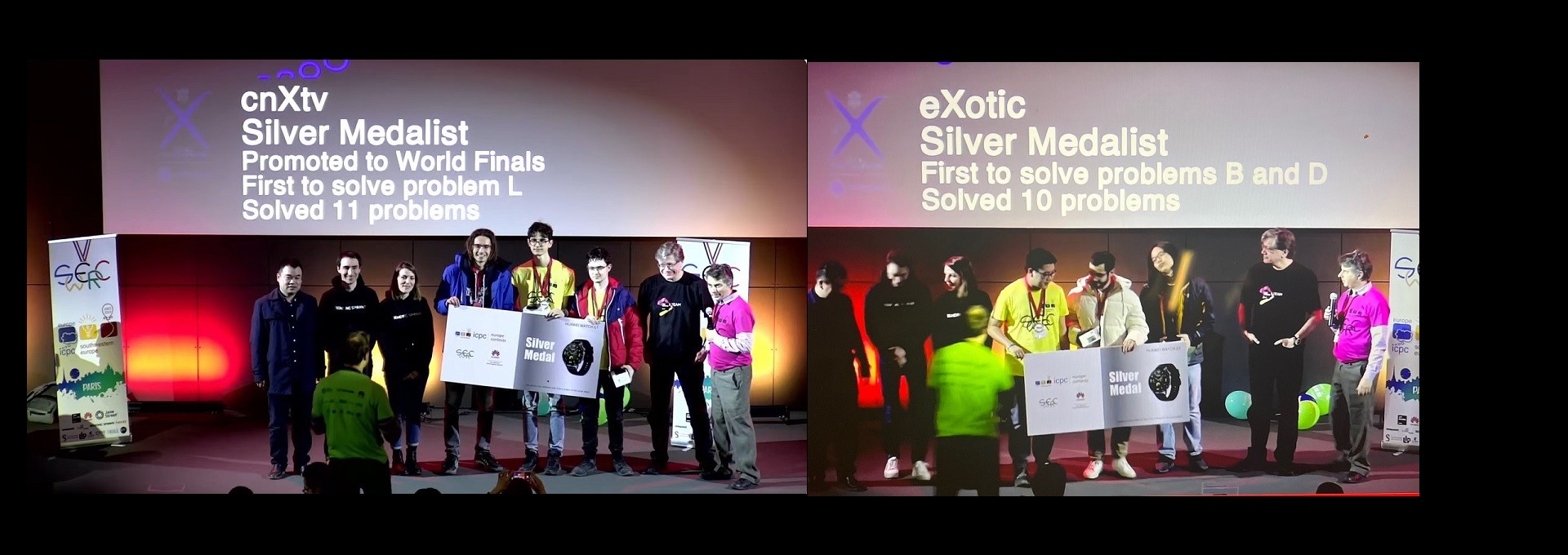 Two silver medals for École Polytechnique at the SWERC programming contest