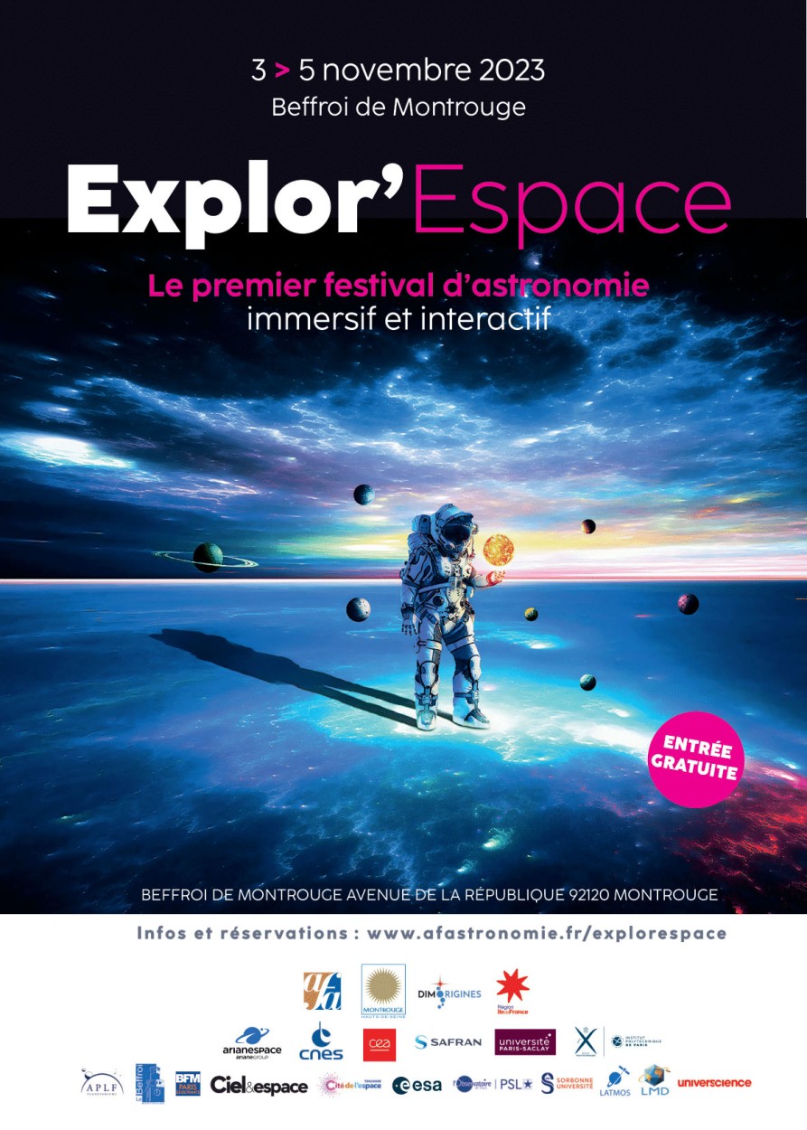 Affiche de l’évènement « Explor’Espace » / Image : Association Française d’Astronomie (AFA)